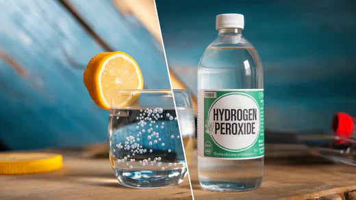 hydrogen water next to hydrogen peroxide
