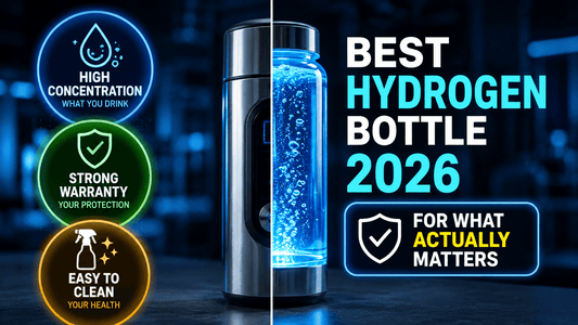 Best hydrogen water bottles criteria badges