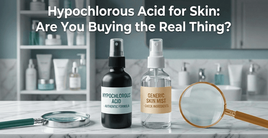 two spray bottles on a countertop