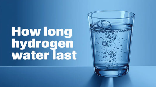 hydrogen water in a glass