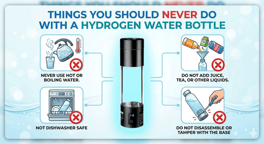 Things You Should Never Do With a Hydrogen Water Bottle