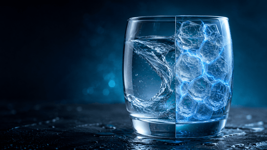 two states of water in a glass