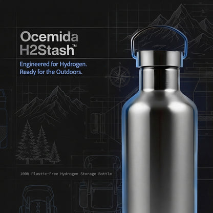 Ocemida H2Stash™ - All-Metal Hydrogen Water Storage 1 L