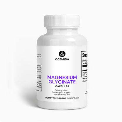 magnesium glycinate supplement bottle