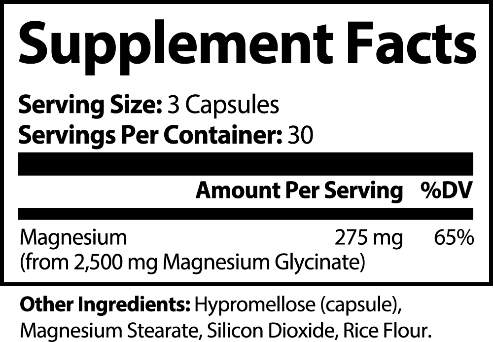 Magnesium Glycinate 275mg