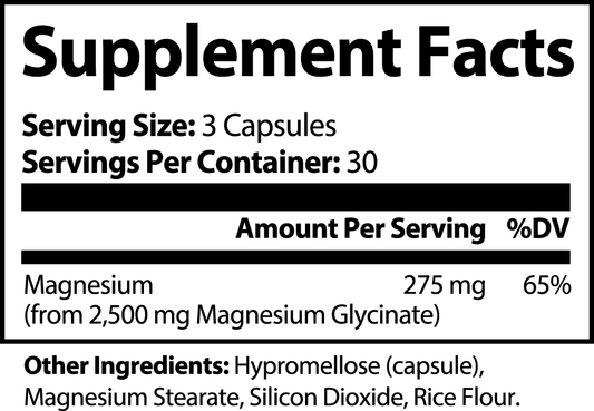 Magnesium Glycinate 275mg