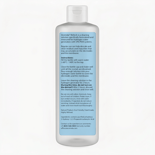 Cleaning Solution for Hydrogen Water Bottles and Pitchers