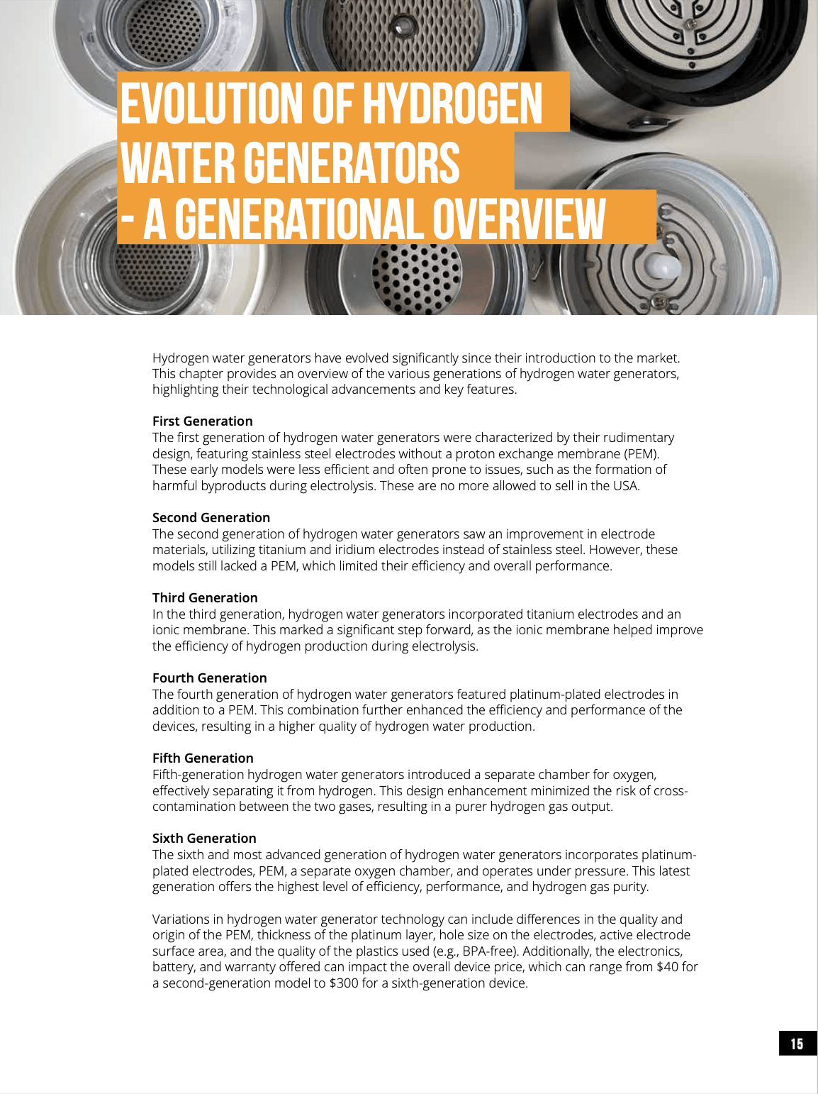 Decoding Hydrogen Water Bottle Generators (ebook)