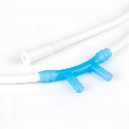 blue nasal prongs of nasal cannula