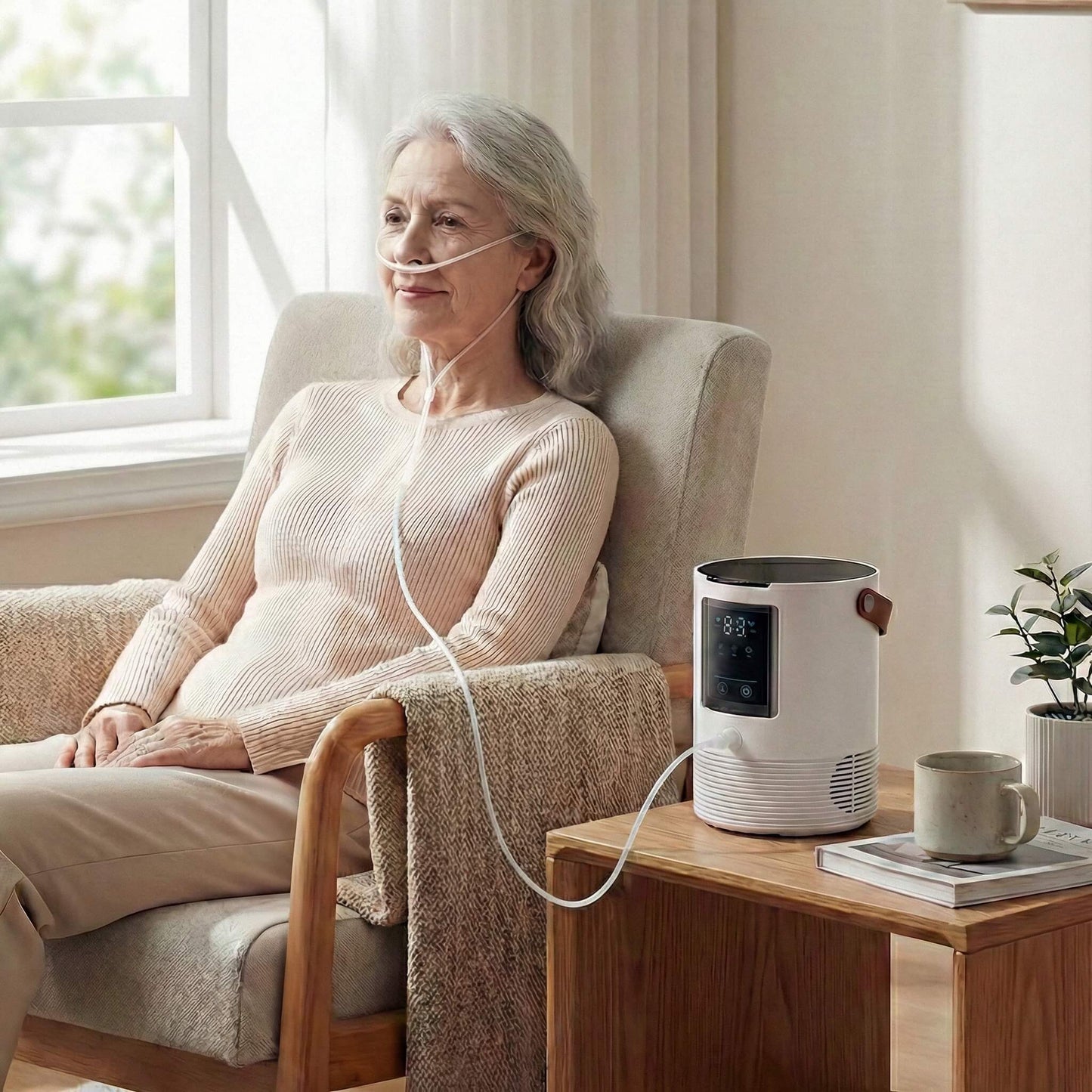 Máquina inhaladora de hidrógeno Ocemida, generador de agua de hidrógeno, ionizador SPE de 120 ml/min, con adaptador para automóvil