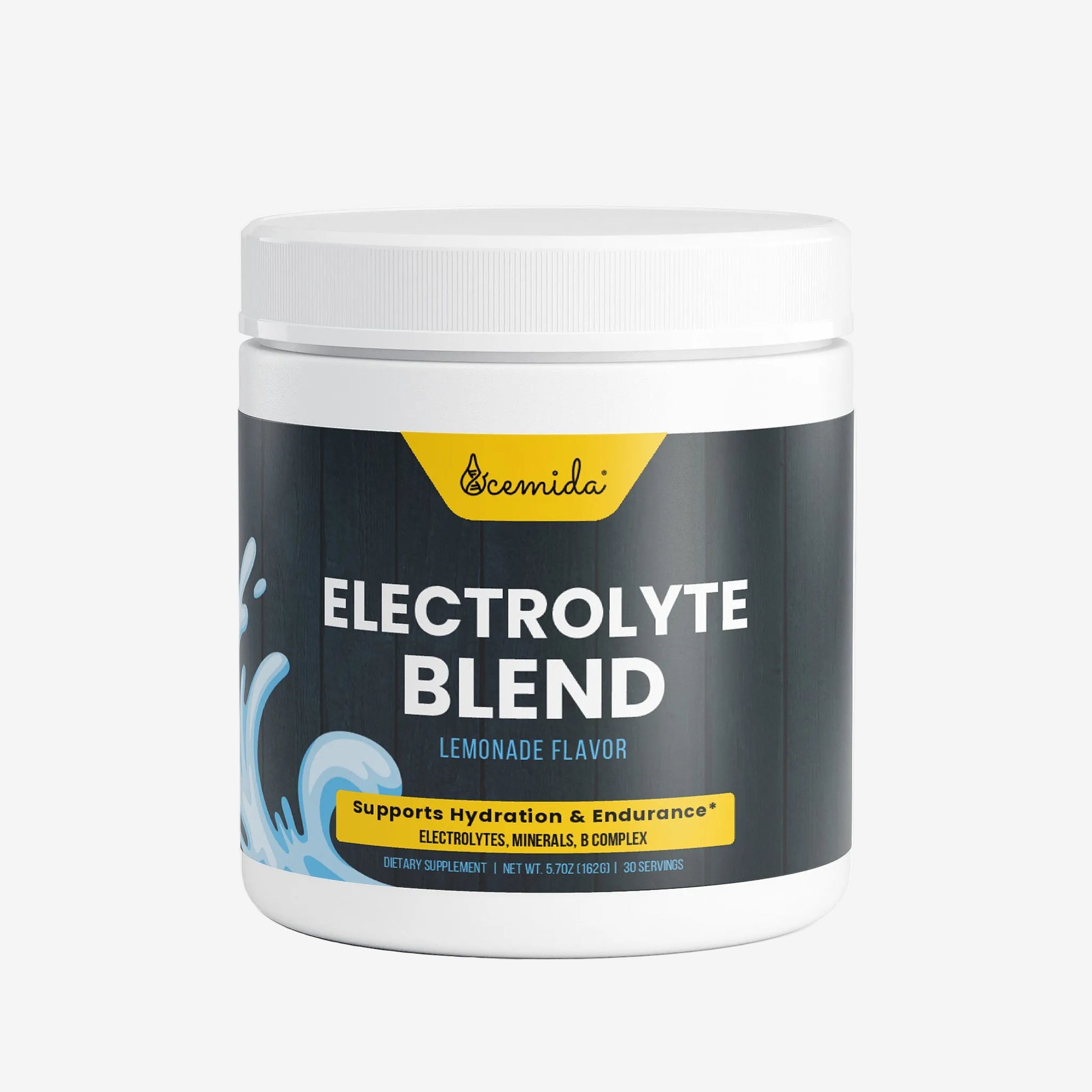 Electrolyte blend container