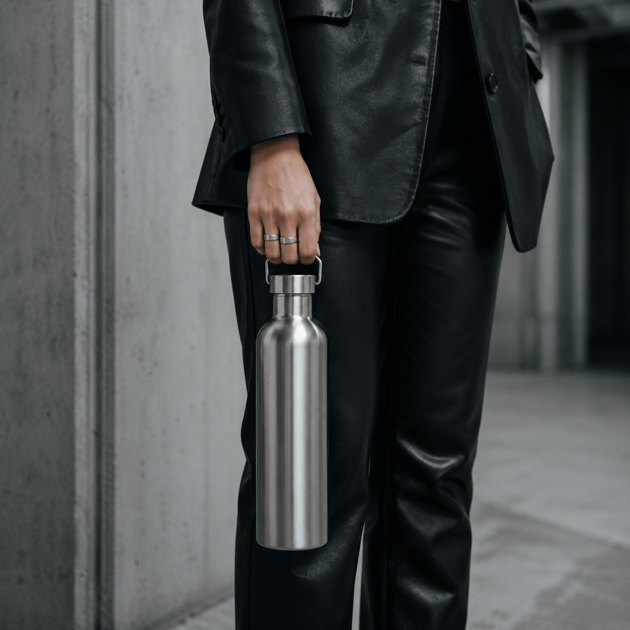 Ocemida H2Stash™ - Vacuum Insulated 316L Stainless Steel Water Bottle (Plastic Free)