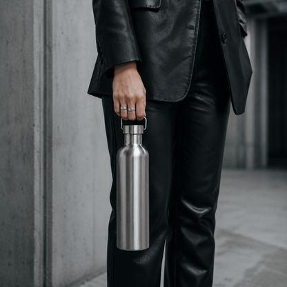 Ocemida H2Stash™ - Vacuum Insulated 316L Stainless Steel Water Bottle (Plastic Free)