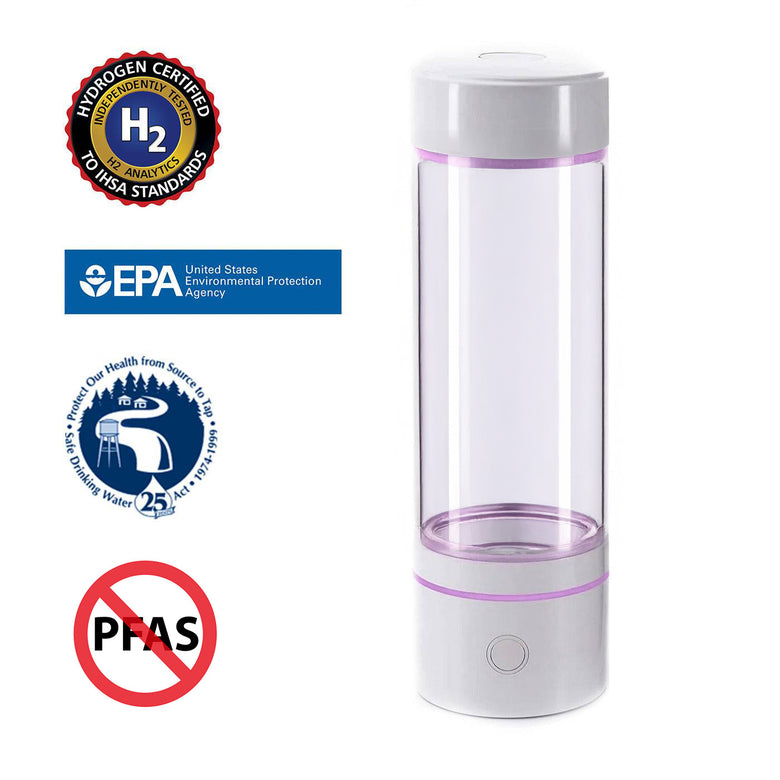 Botella de agua con hidrógeno OCEMIDA Professional de 5000 PPB con recipiente de Tritan