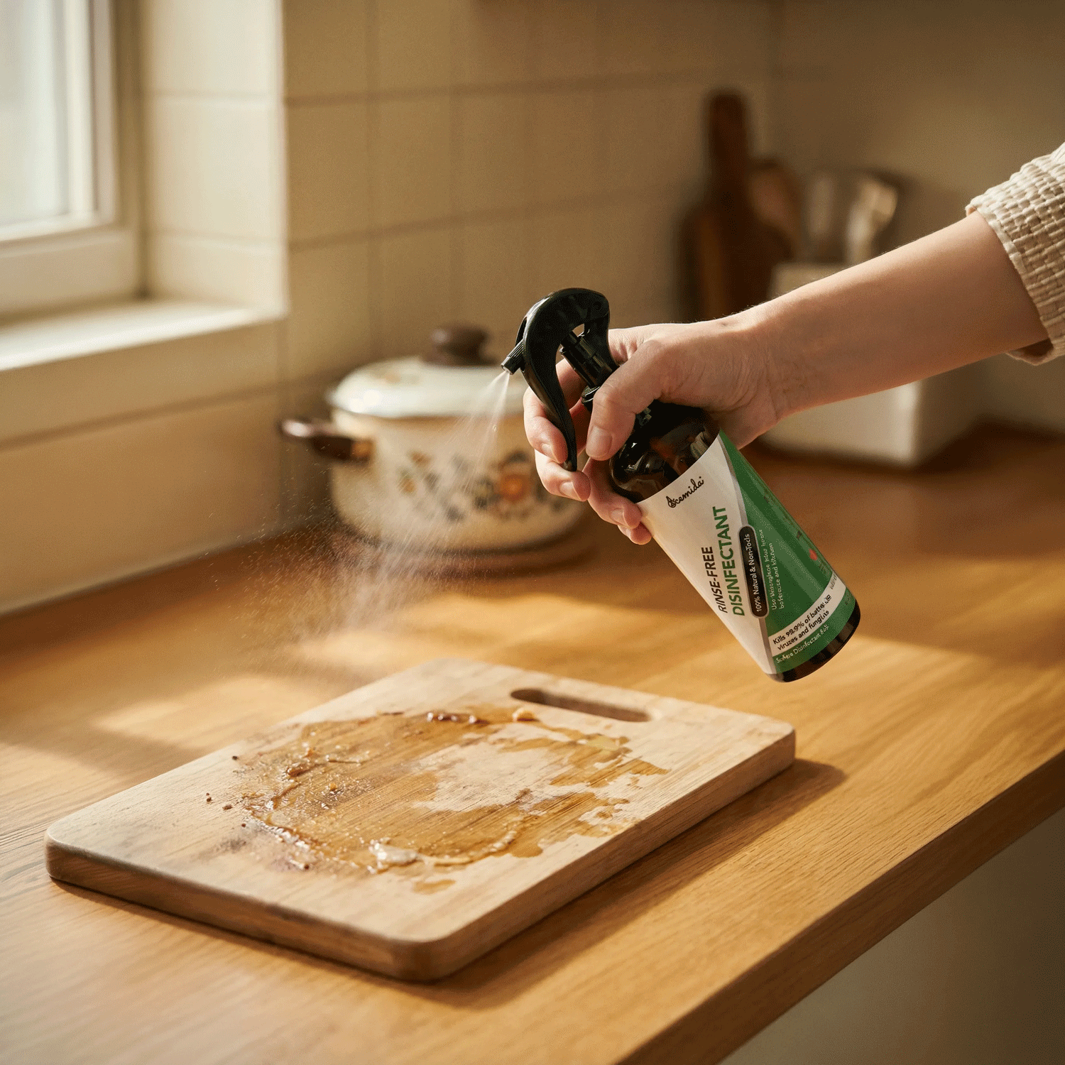 Hypochlorous Acid Cleaner 0.02% - 16 fl oz | Natural Rinse Free Disinfectant