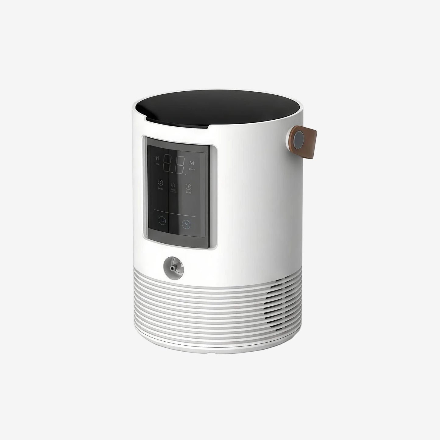 White and black hydrogen inhalation machine on a white background