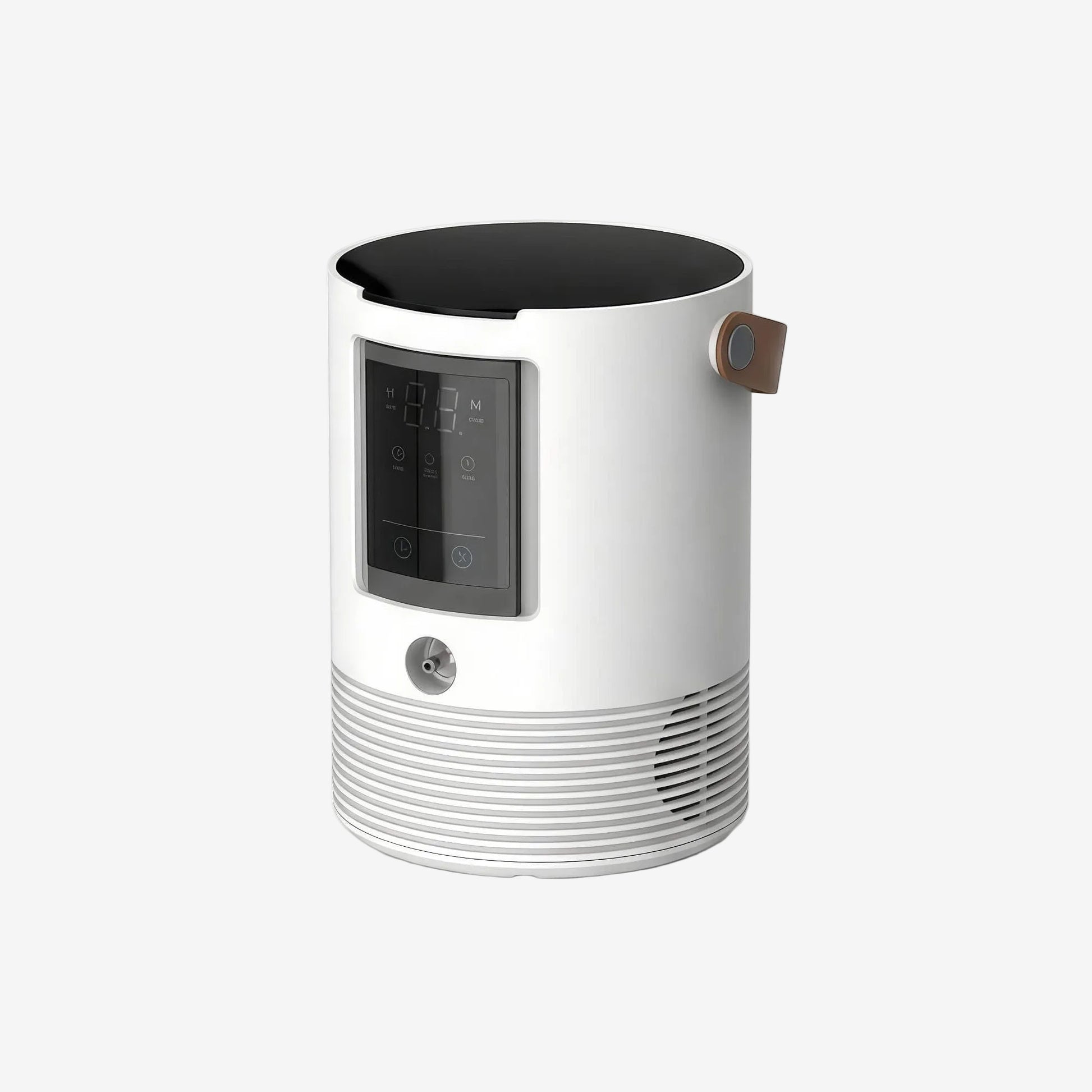 White and black hydrogen inhalation machine on a white background