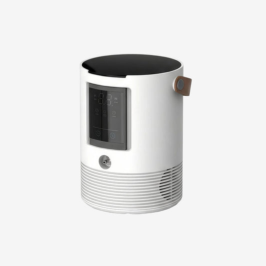 White and black hydrogen inhalation machine on a white background