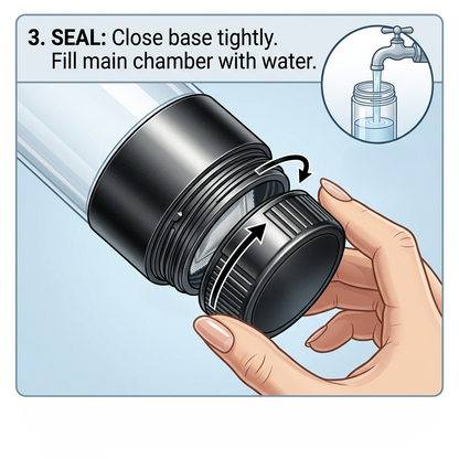 Ocemida HydroPod - Glass Hydrogen Water Bottle